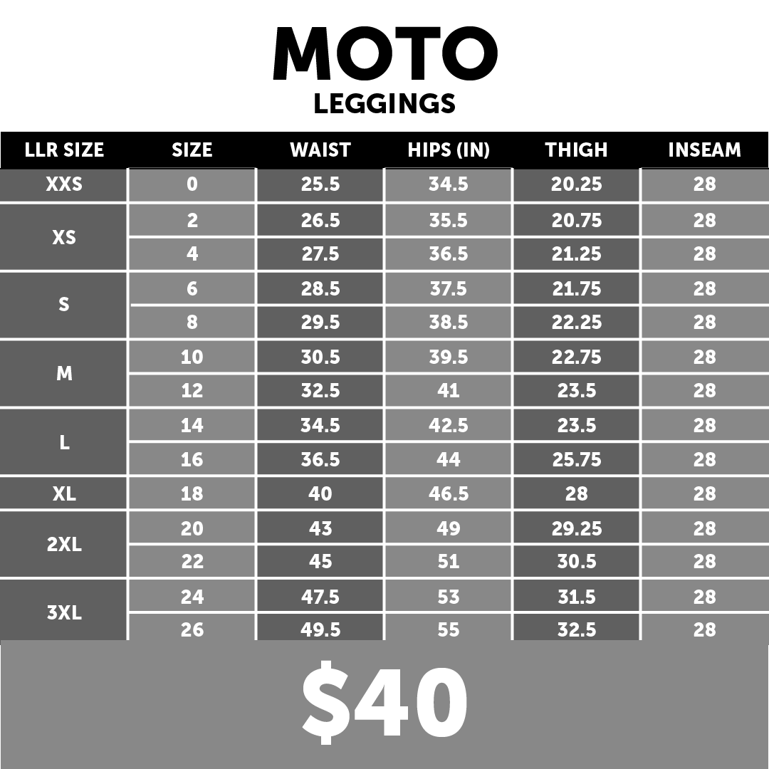 Lularoe Luxe Moto Leggings Size Chart
